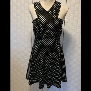 Candie’s dress sz L w/🖤 polka dots
